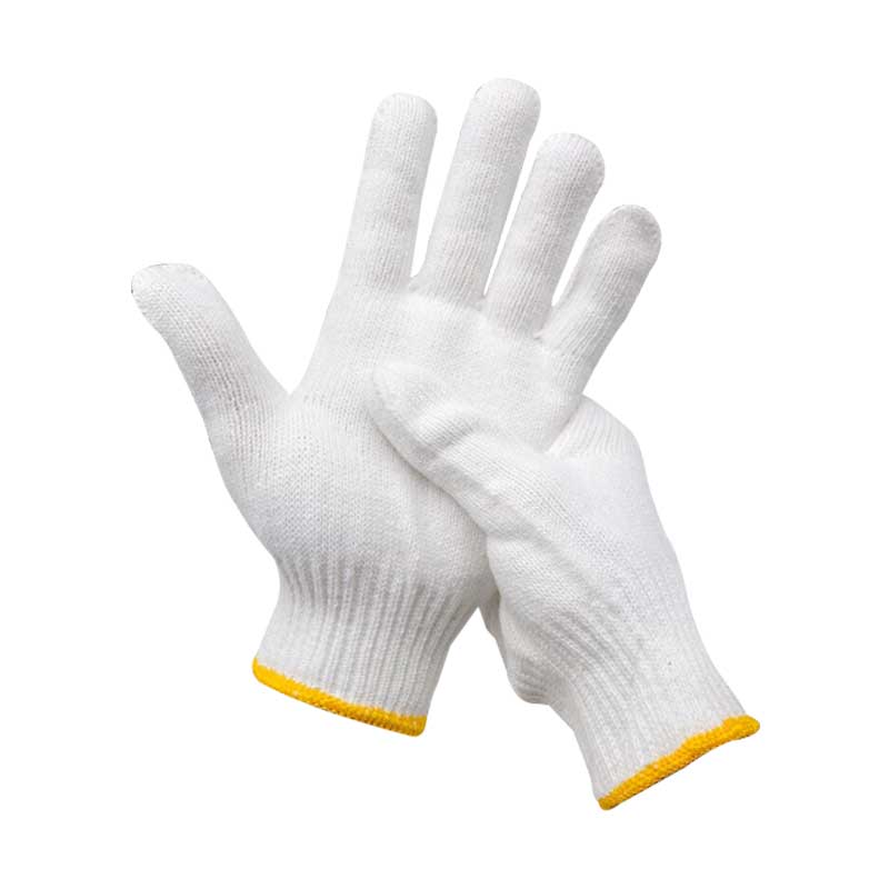 汉盾劳保手套 7针本白700g全棉纱线手套