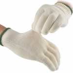 汉盾劳保批发 7针本白600g全棉纱线手套